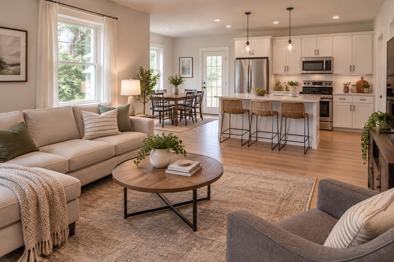 Interior of a beautifully renovated home