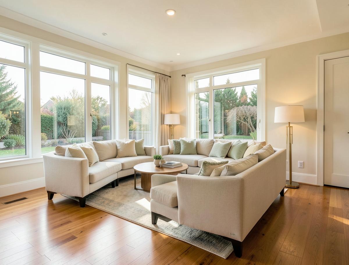 A beautifully renovated and staged home interior ready for sale